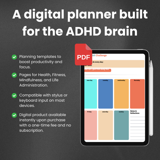 Conquer ADHD Chaos - Planner + FREE eBook Guide